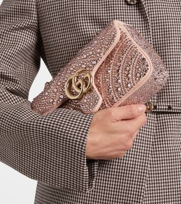 GG Marmont Small leather shoulder bag | Gucci