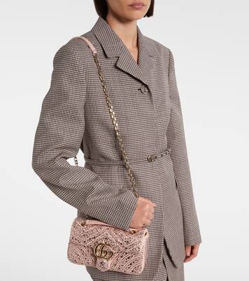 GG Marmont Small leather shoulder bag | Gucci