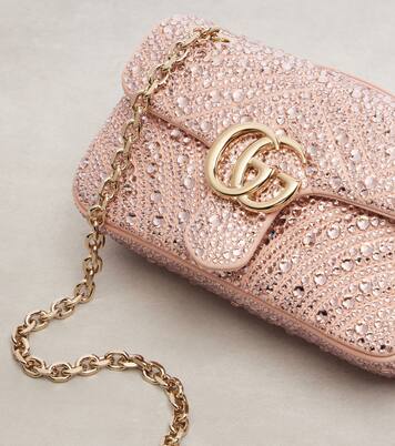 GG Marmont Small leather shoulder bag | Gucci