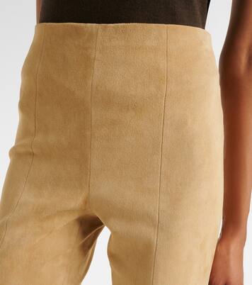 Schlaghose Gege aus Veloursleder | Stouls