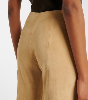 Schlaghose Gege aus Veloursleder | Stouls