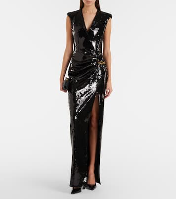 Chain-detail sequined gown | Balmain
