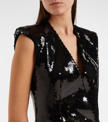 Chain-detail sequined gown | Balmain