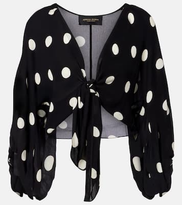 Polka-dot crop top | Adriana Degreas