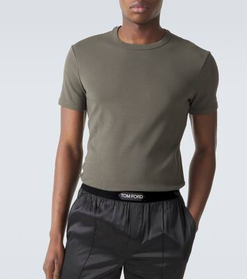 Cotton-blend jersey T-shirt | Tom Ford