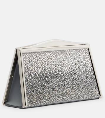 Jolie Swarovski®-embellished suede clutch | Elie Saab