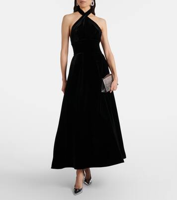 Jolie Swarovski®-embellished suede clutch | Elie Saab