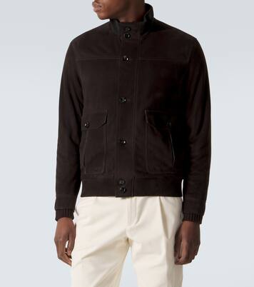 Suede bomber jacket | Brioni