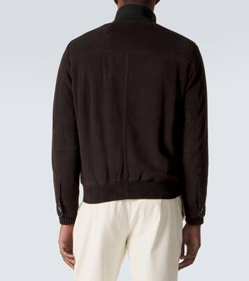 Suede bomber jacket | Brioni