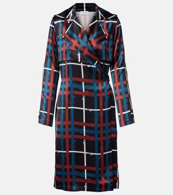 Belt Check crêpe wrap dress | Burberry