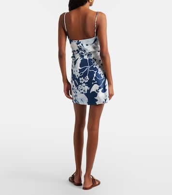 Paradiso floral linen minidress | SIR