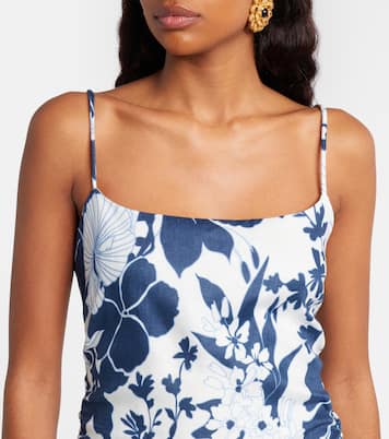 Paradiso floral linen minidress | SIR