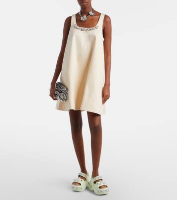 Embellished cotton minidress | Simone Rocha