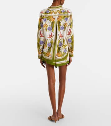 Bedruckte Shorts aus einem Leinengemisch | Farm Rio