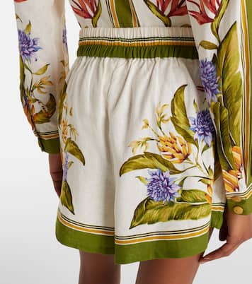 Bedruckte Shorts aus einem Leinengemisch | Farm Rio