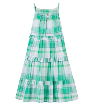 Nymphea checked tiered cotton dress | Bonton
