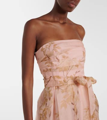 Bustier-Robe Elegante Dominio aus Seidenorganza | Max Mara