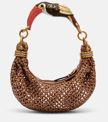 Bracelet Small woven leather shoulder bag | Chloé