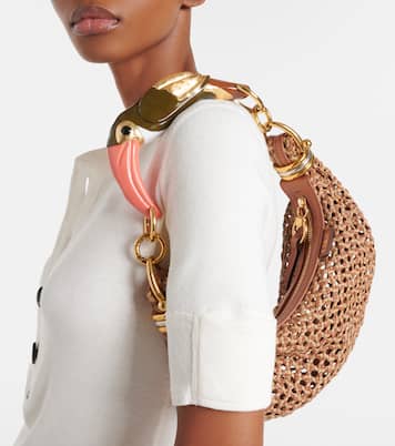 Bracelet Small woven leather shoulder bag | Chloé