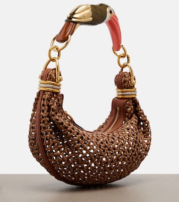 Bracelet Small woven leather shoulder bag | Chloé