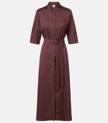 فستان ميدي من القطن المخلوط Cognac | Max Mara