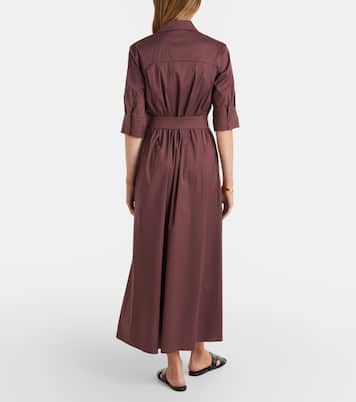 فستان ميدي من القطن المخلوط Cognac | Max Mara