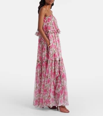 Maxikleid aus Seiden-Georgette | Chloé