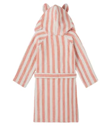 Striped cotton terry bathrobe | Liewood