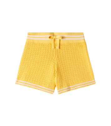 Cable-knit cotton shorts | Mini Rodini