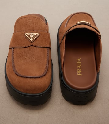 Suede mules | Prada