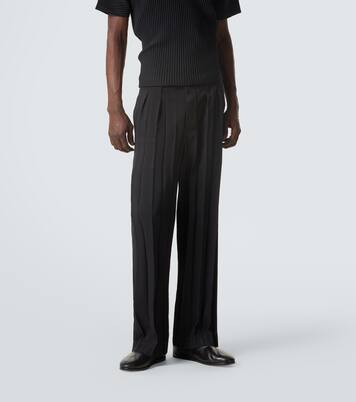 Edge Ensemble pleated straight pants | Homme Plissé Issey Miyake