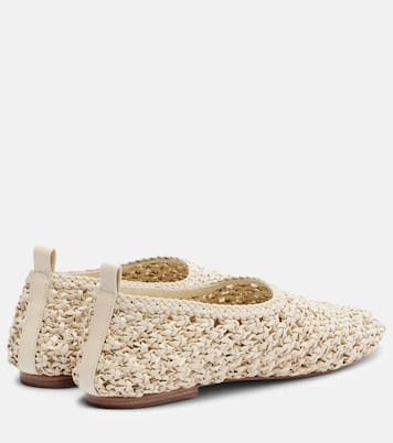 Pisa woven leather ballet flats | Souliers Martinez