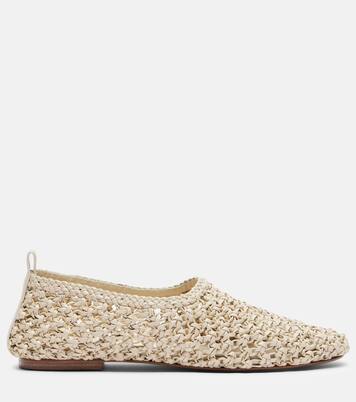 Pisa woven leather ballet flats | Souliers Martinez