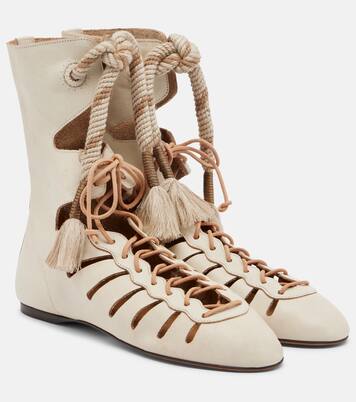 Liade leather lace-up ankle boots | Isabel Marant