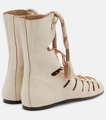 Liade leather lace-up ankle boots | Isabel Marant