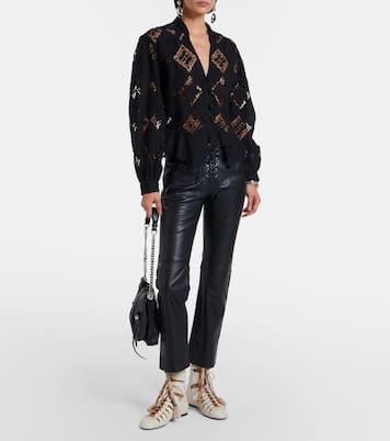 Liade leather lace-up ankle boots | Isabel Marant