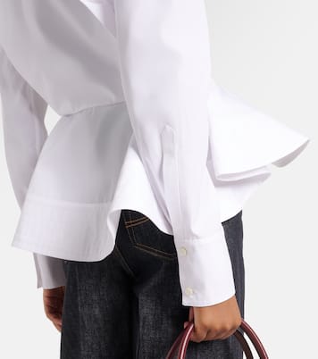 Peplum cotton poplin shirt | Stella McCartney