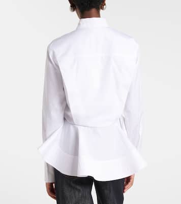 Peplum cotton poplin shirt | Stella McCartney