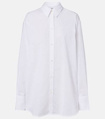 Oversized cotton and linen shirt | Toteme