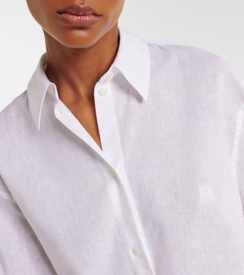 Oversized cotton and linen shirt | Toteme