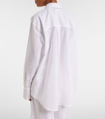 Oversized cotton and linen shirt | Toteme