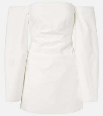 Martina off-shoulder cotton poplin minidress | SIR