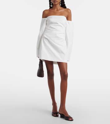 Martina off-shoulder cotton poplin minidress | SIR