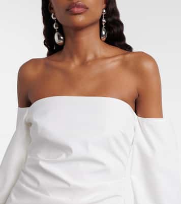 Martina off-shoulder cotton poplin minidress | SIR