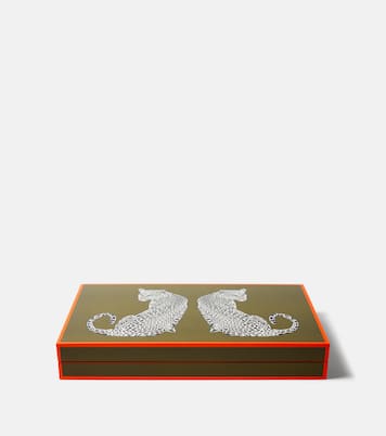 Leopard lacquered backgammon set | Jonathan Adler