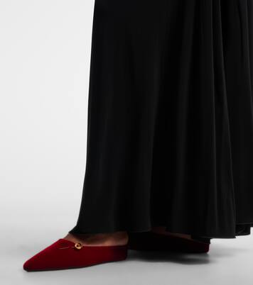 Sleep On It velvet wedge mules | Herbert Levine