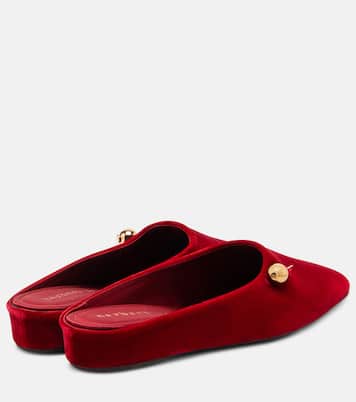 Sleep On It velvet wedge mules | Herbert Levine