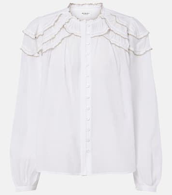 Christa ruffled cotton-blend blouse | Marant Etoile