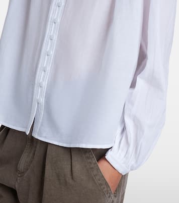 Christa ruffled cotton-blend blouse | Marant Etoile