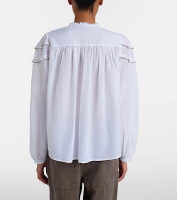 Christa ruffled cotton-blend blouse | Marant Etoile